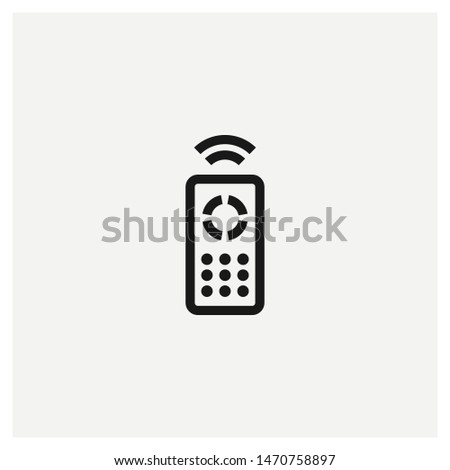 remote control icon vector sign illustration