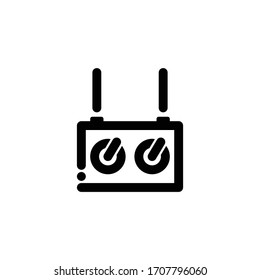Remote Control Icon, Wireless Remote Control Sign is in Line Style