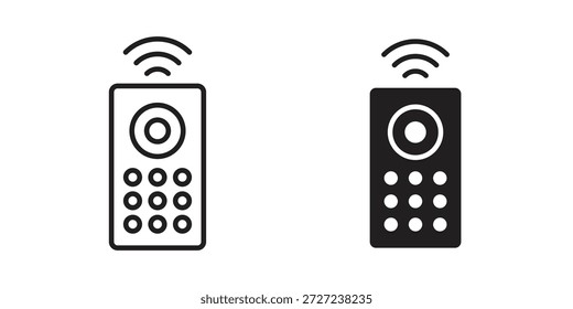 Iconos de control remoto. Ilustración vectorial para App y diseños