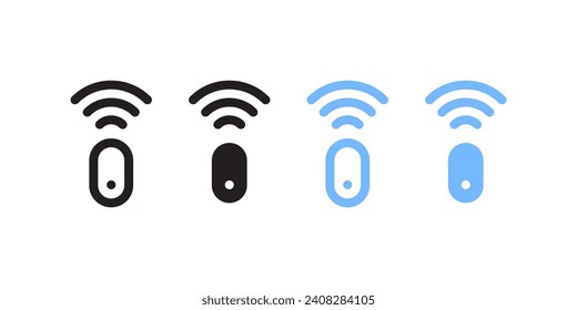 Remote control icons. WiFi signs. Vector icons