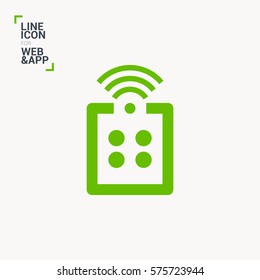 Remote control isolated minimal icon. game line vector icon for websites and mobile minimalistic flat design.