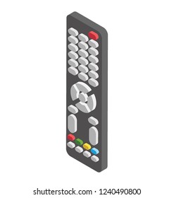 Remote control isometric  icon design