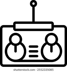 Illustration des Symbols der Fernbedienungszeile