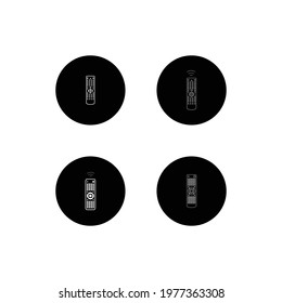 remote control logo illustration design
