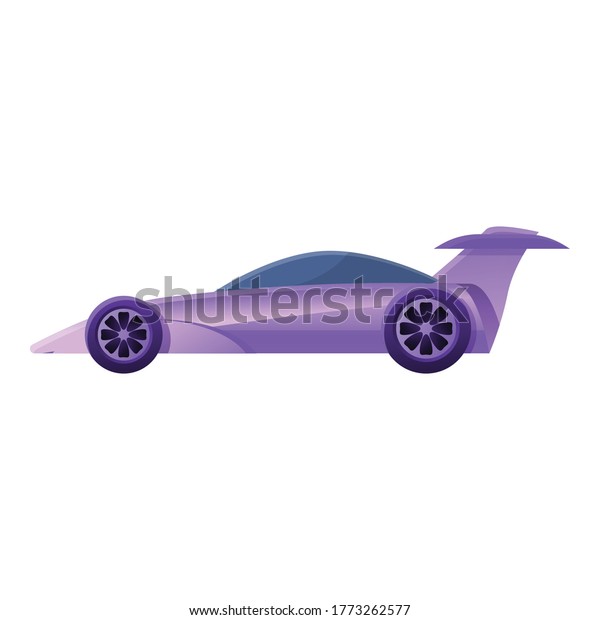 Remote control race car toy icon. Cartoon of\
remote control race car toy vector icon for web design isolated on\
white background
