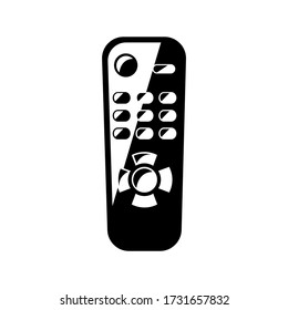 Remote control silhouette with highlights vector art illustration