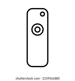 Remote control silhouetted line minimal icon sign background