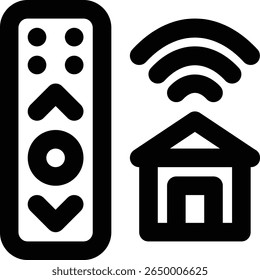 Fernbedienung, Smart Home, Home Control Gliederungssymbol