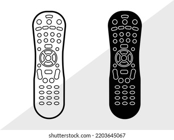 Remote Control SVG Printable Vector Illustration
