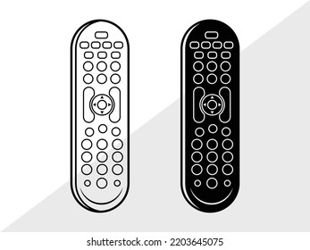 Remote Control SVG Printable Vector Illustration