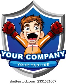 Plantilla de logotipo de mascota del equipo de control remoto