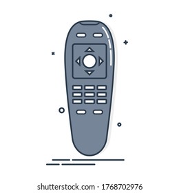 Remote Control Technology Communication Switch Button Stock Vector ...