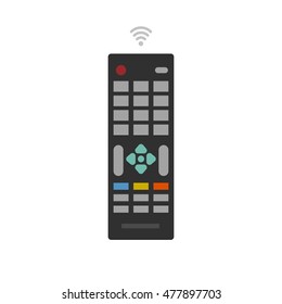 Remote control from TV device vector icon isolated on white