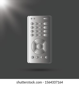 Remote control TV equipment device communication sign media vector icon