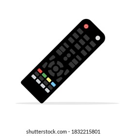 Remote control tv icon. Flat vector remote control video modern design device