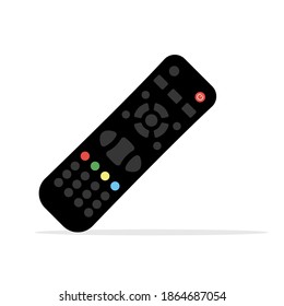 Remote control tv icon. Flat vector remote control video modern design device