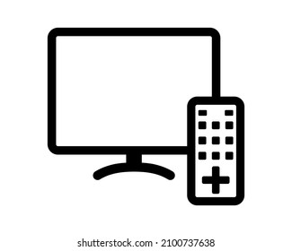 Remote control tv icon. Illustration vector