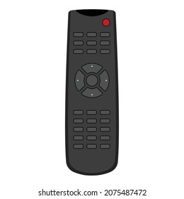 Remote control for TV or media center.  Infrared controller symbol. Vector