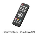 Remote control vector 3d render illustration. Tv remote icon illustration 3d