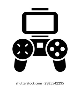 Remote Control Vector Glyph Icon For Personal And Commercial Use.

