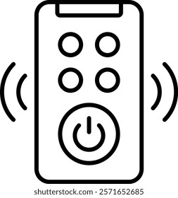 Remote Control vector icon. Can be used for printing, mobile and web applications.