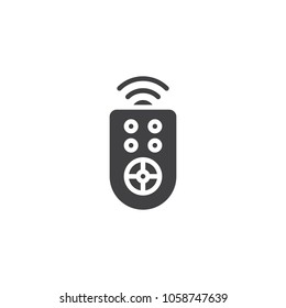 Remote control vector icon. filled flat sign for mobile concept and web design. TV switching channels simple solid icon. Symbol, logo illustration. Pixel perfect vector graphics