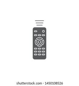 Remote control vector icon, isolated on white background