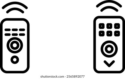 Remote Control Vector Icon Set – Electronics, Device, and Control Icons