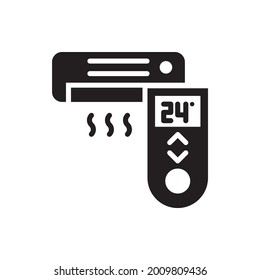 Remote control vector solid icon style illustration. EPS 10 file 
