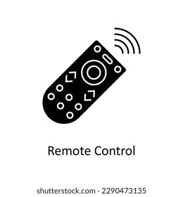 Remote Control Vector    Solid Icons. Simple stock illustration stock