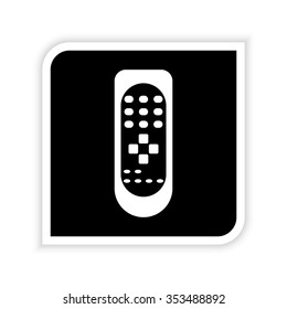 Remote control -  white vector icon