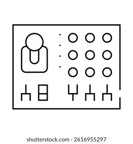 remote controle line icon vector. remote controle sign. isolated contour symbol black illustration