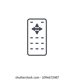 remote controller icon. Element of web icon with one color for mobile concept and web apps. Thin line remote controller icon can be used for web and mobile. Premium icon on white background