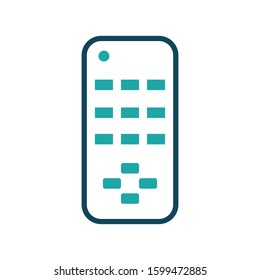 Remote controller icon vector in flat design