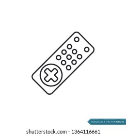 Remote Controller Icon Vector Template