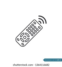 Remote Controller Icon Vector Template