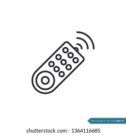 Remote Controller Icon Vector Template