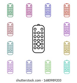 Remote controller multi color style icon. Simple thin line, outline vector of technology icons for ui and ux, website or mobile application