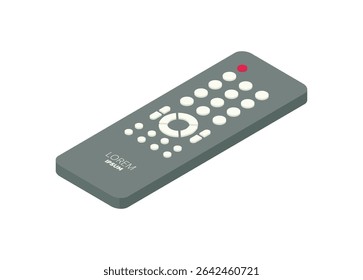 Remote controller. Simple flat illustration.
