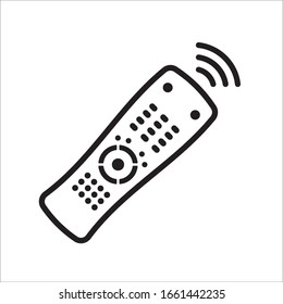 Remote controller vector icon. Remote control flat sign design. Tv Television remote controller symbol pictogram