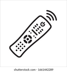 Remote controller vector icon. Remote control flat sign design. Tv Television remote controller symbol pictogram