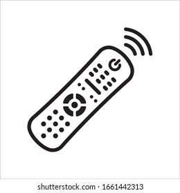 Remote controller vector icon. Remote control flat sign design. Tv Television remote controller symbol pictogram