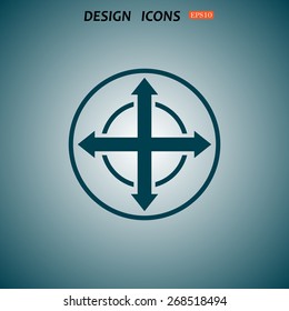 Remote controller's dial, knob, joystick template. icon. vector design