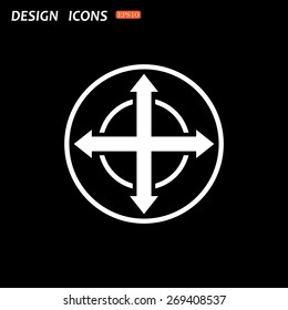 Remote controller's dial, knob, joystick template. icon. vector design