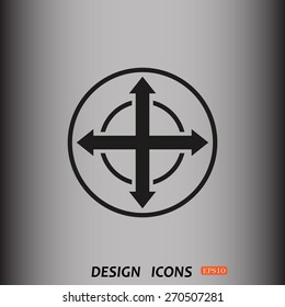 Remote controller's dial, knob, joystick template. icon. vector design