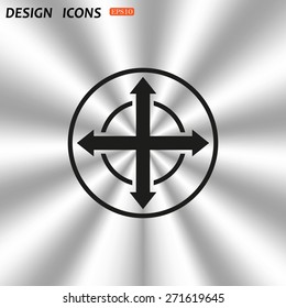 Remote controller's dial, knob, joystick template. icon. vector design