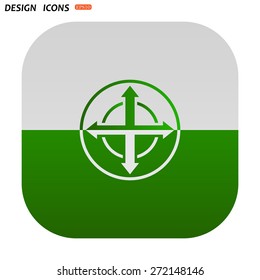 Remote controller's dial, knob, joystick template. icon. vector design