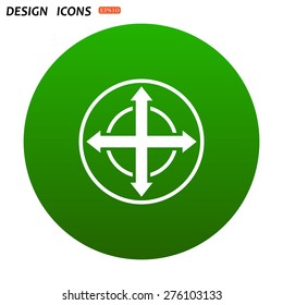 Remote controller's dial, knob, joystick template. icon. vector design