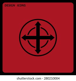 Remote controller's dial, knob, joystick template. icon. vector design. Flat design style 