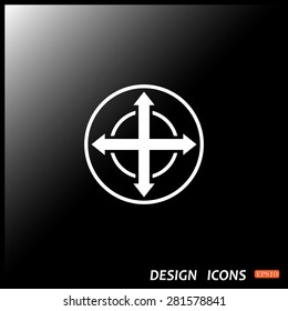 Remote controller's dial, knob, joystick template. icon. vector design